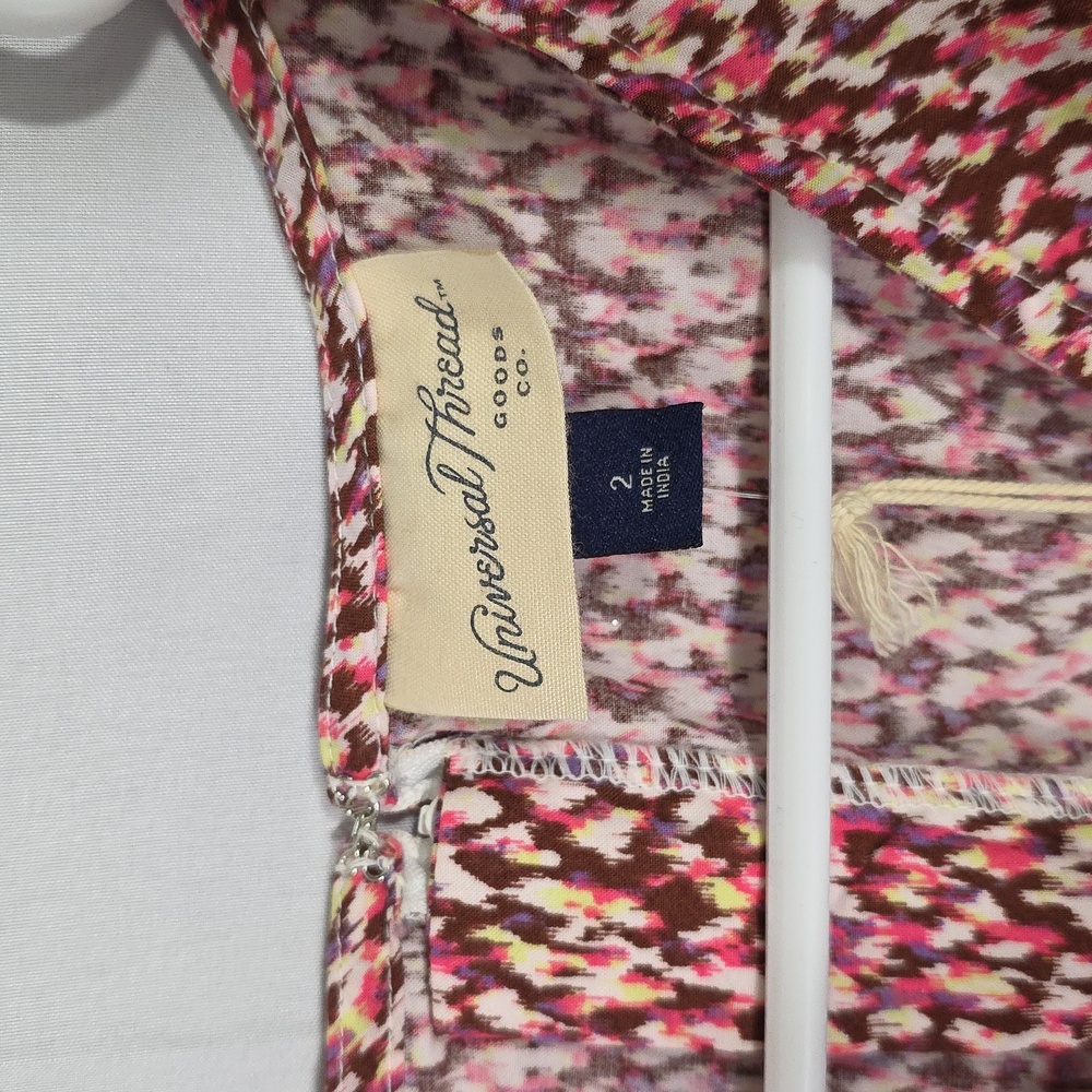 Universal Thread Pinks and White Mini Dress Womens Size 2 (W313) - Picture 4 of 6
